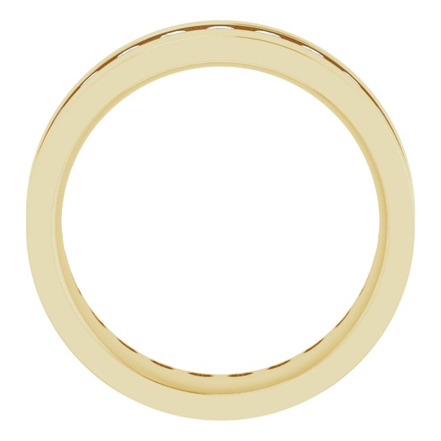 14K Yellow 3/4 CTW Lab-Grown Diamond Band