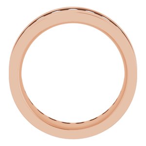 14K Rose 3/4 CTW Lab-Grown Diamond Band