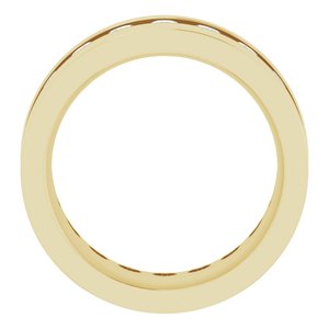 14K Yellow 3/4 CTW Lab-Grown Diamond Band