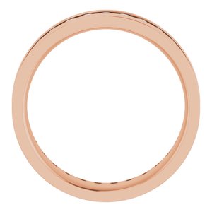 14K Rose 9/10 CTW Lab-Grown Diamond Band