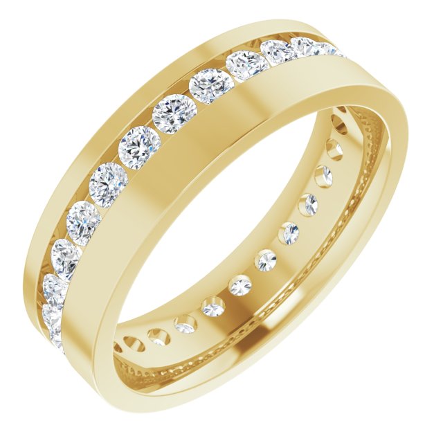 14K Yellow 7/8 CTW Lab-Grown Diamond Band