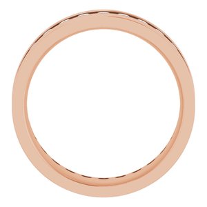 14K Rose 7/8 CTW Lab-Grown Diamond Band