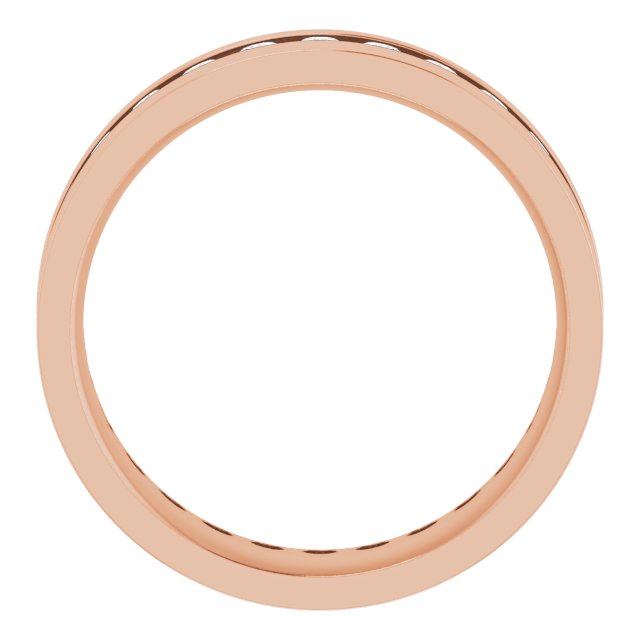 14K Rose 7/8 CTW Lab-Grown Diamond Band