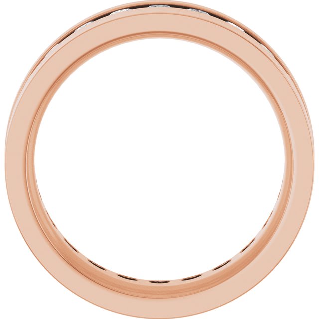 14K Rose 3/4 CTW Lab-Grown Diamond Band