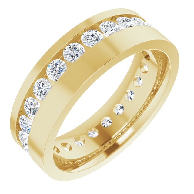 14K Yellow 2 1/6 CTW Lab-Grown Diamond Band