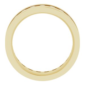 14K Yellow 3/4 CTW Lab-Grown Diamond Band