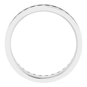 14K White 1 CTW Lab-Grown Diamond Band