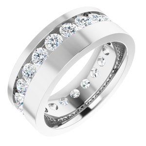 14K White 1 7/8 CTW Lab-Grown Diamond Band