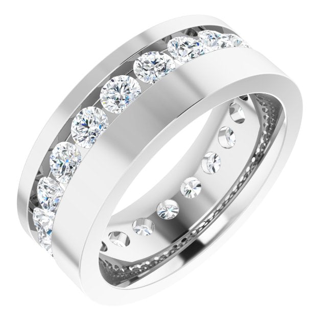 14K White 1 7/8 CTW Lab-Grown Diamond Band
