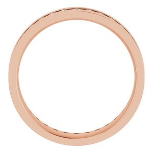 14K Rose 1 CTW Lab-Grown Diamond Band