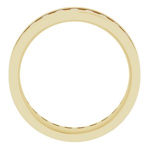 14K Yellow 3/4 CTW Lab-Grown Diamond Band