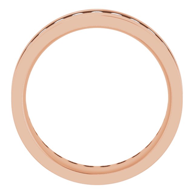 14K Rose 3/4 CTW Lab-Grown Diamond Band