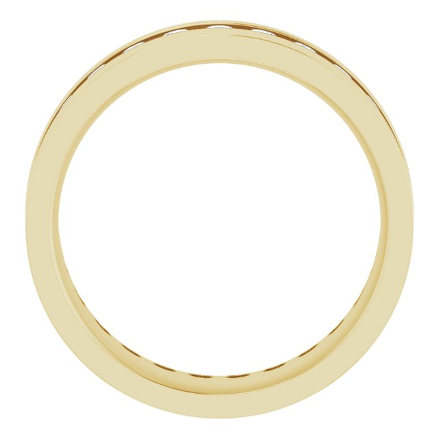 14K Yellow 3/4 CTW Lab-Grown Diamond Band