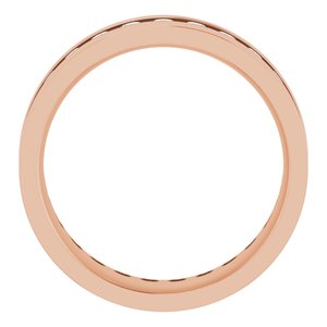 14K Rose 3/4 CTW Lab-Grown Diamond Band