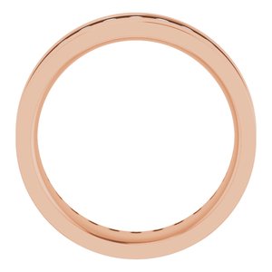 14K Rose 7/8 CTW Lab-Grown Diamond Band