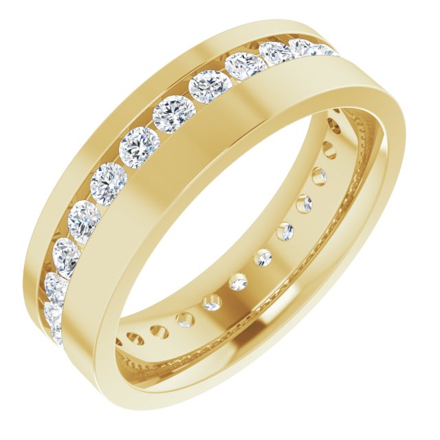 14K Yellow 7/8 CTW Lab-Grown Diamond Band