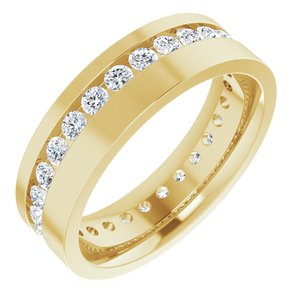 14K Yellow 7/8 CTW Lab-Grown Diamond Band