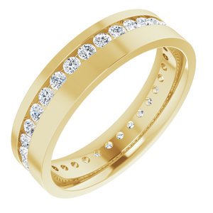 14K Yellow 1 CTW Lab-Grown Diamond Band