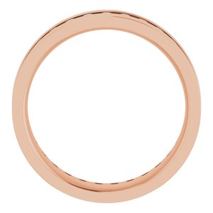 14K Rose 9/10 CTW Lab-Grown Diamond Band