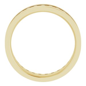 14K Yellow 9/10 CTW Lab-Grown Diamond Band