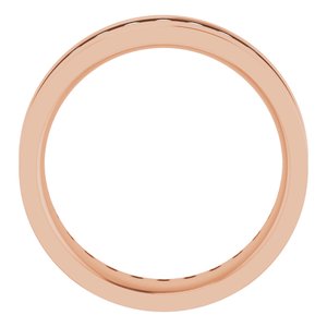 14K Rose 7/8 CTW Lab-Grown Diamond Band