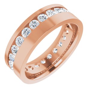 14K Rose 2 1/6 CTW Lab-Grown Diamond Band