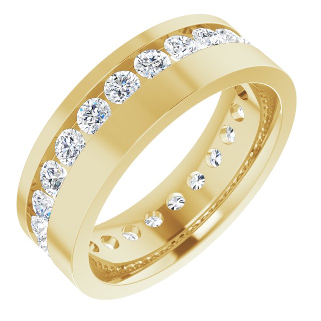 14K Yellow 2 1/6 CTW Lab-Grown Diamond Band