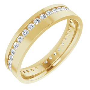 14K Yellow 1 CTW Lab-Grown Diamond Band