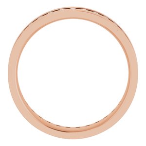 14K Rose 1 CTW Lab-Grown Diamond Band