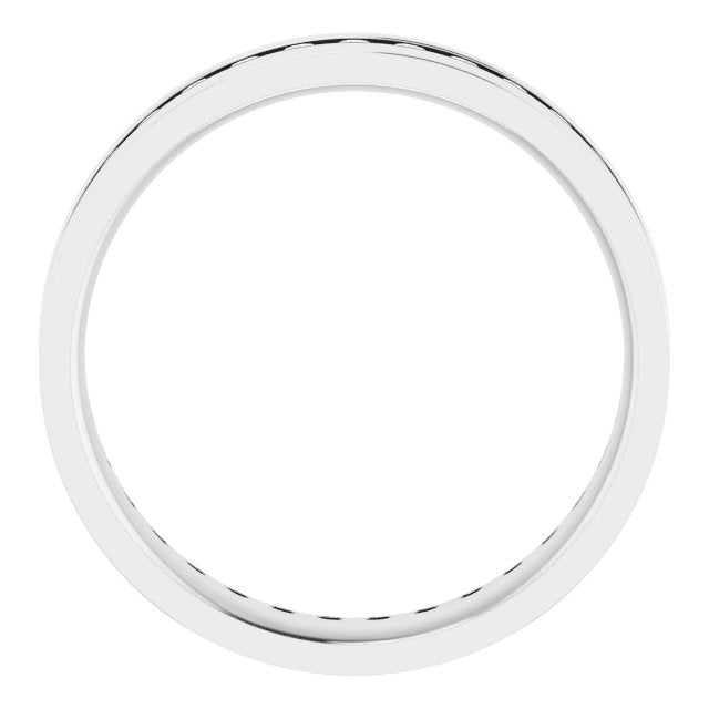 14K White 1 CTW Lab-Grown Diamond Band
