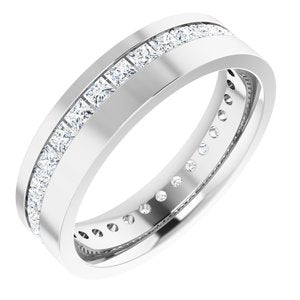 14K White 1 3/8 CTW Lab-Grown Diamond Band