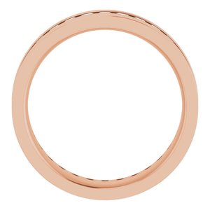 14K Rose 1 3/8 CTW Lab-Grown Diamond Band