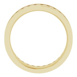 14K Yellow 1 3/8 CTW Lab-Grown Diamond Band