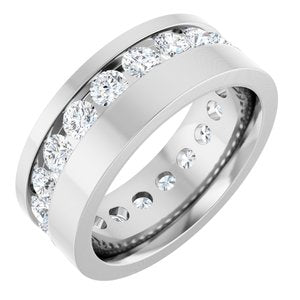 14K White 1 3/4 CTW Lab-Grown Diamond Band