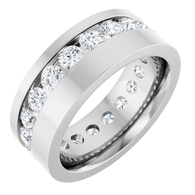 14K White 1 3/4 CTW Lab-Grown Diamond Band