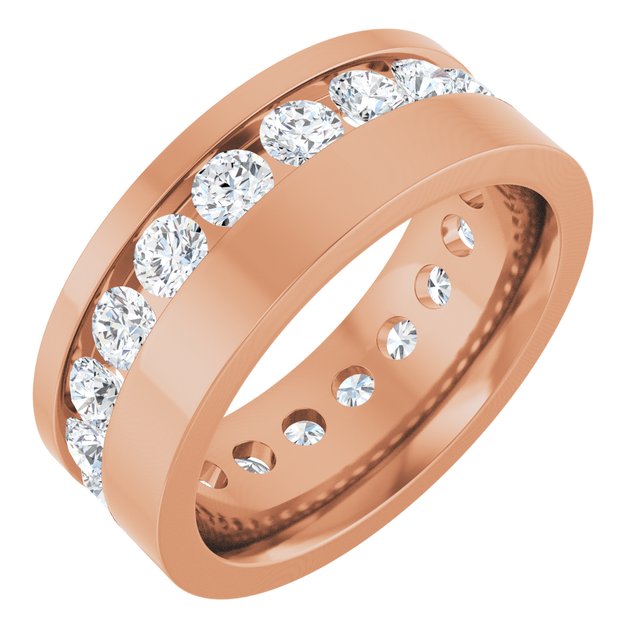 14K Rose 1 3/4 CTW Lab-Grown Diamond Band