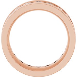 14K Rose 1 3/4 CTW Lab-Grown Diamond Band