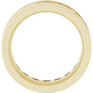 14K Yellow 3/4 CTW Lab-Grown Diamond Band