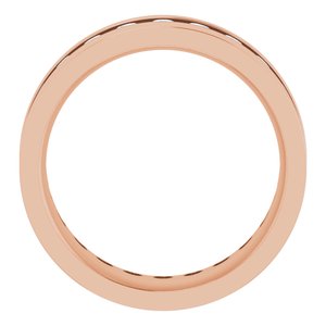 14K Rose 3/4 CTW Lab-Grown Diamond Band