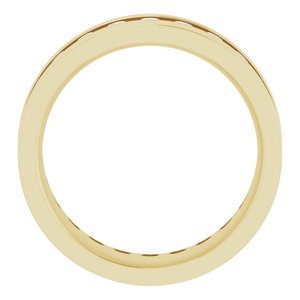 14K Yellow 3/4 CTW Lab-Grown Diamond Band