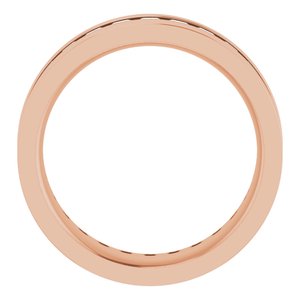 14K Rose 1 1/4 CTW Lab-Grown Diamond Band