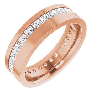 14K Rose 1 1/4 CTW Lab-Grown Diamond Band