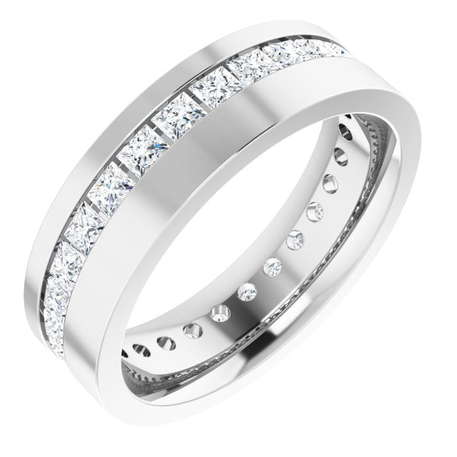 14K White 1 1/4 CTW Lab-Grown Diamond Band