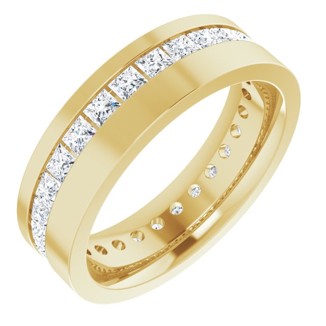14K Yellow 1 1/4 CTW Lab-Grown Diamond Band