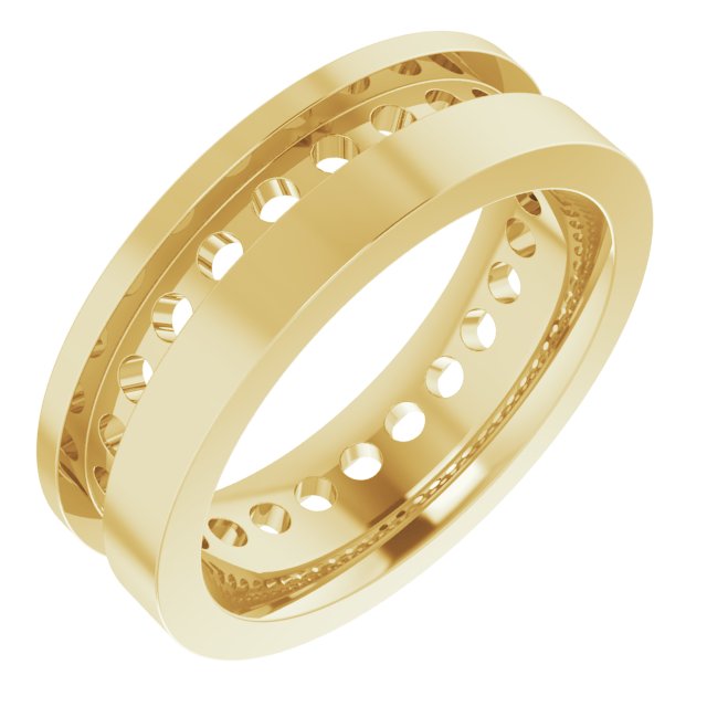 14K Yellow 4 CTW Lab-Grown Diamond Band