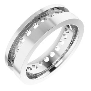 14K White 4 CTW Lab-Grown Diamond Band