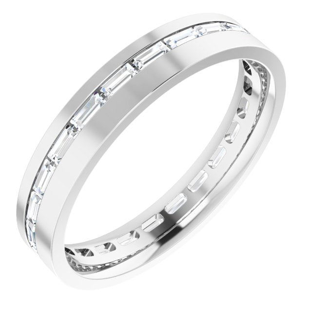 14K White 1 3/8 CTW Lab-Grown Diamond Band