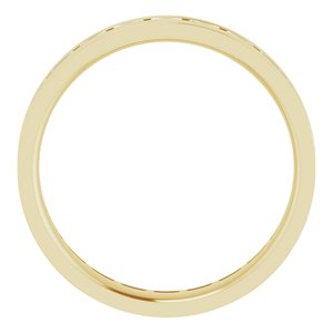 14K Yellow 1 3/8 CTW Lab-Grown Diamond Band