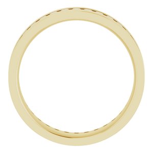 14K Yellow 1 5/8 CTW Lab-Grown Diamond Band
