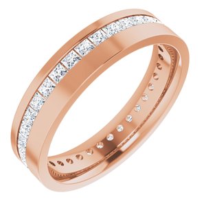 14K Rose 1 5/8 CTW Lab-Grown Diamond Band